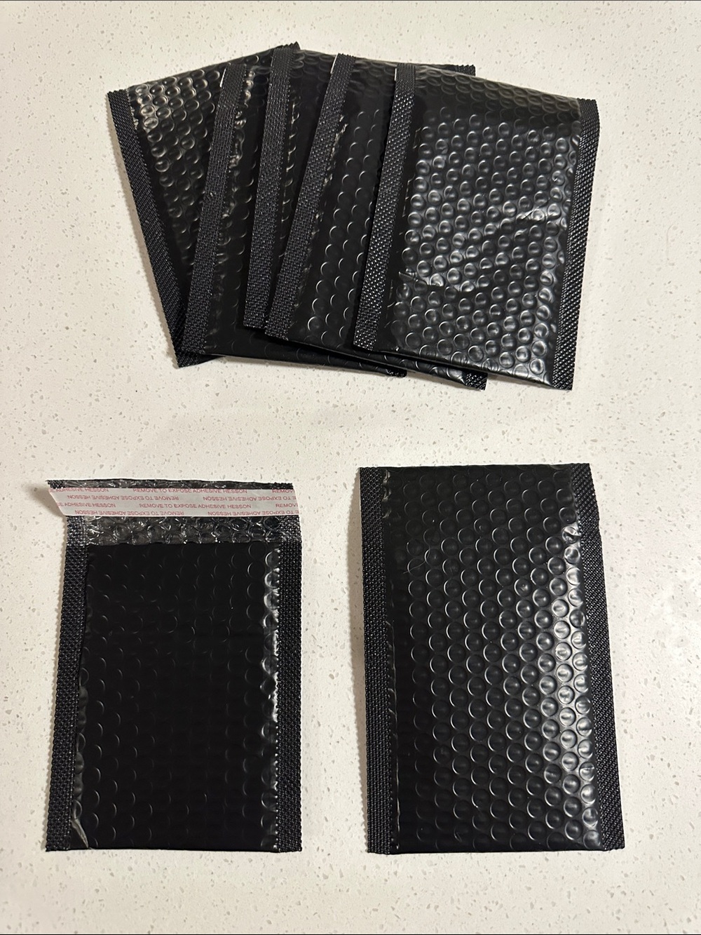 Black Bubble Mailer Envelopes - Pack of 25